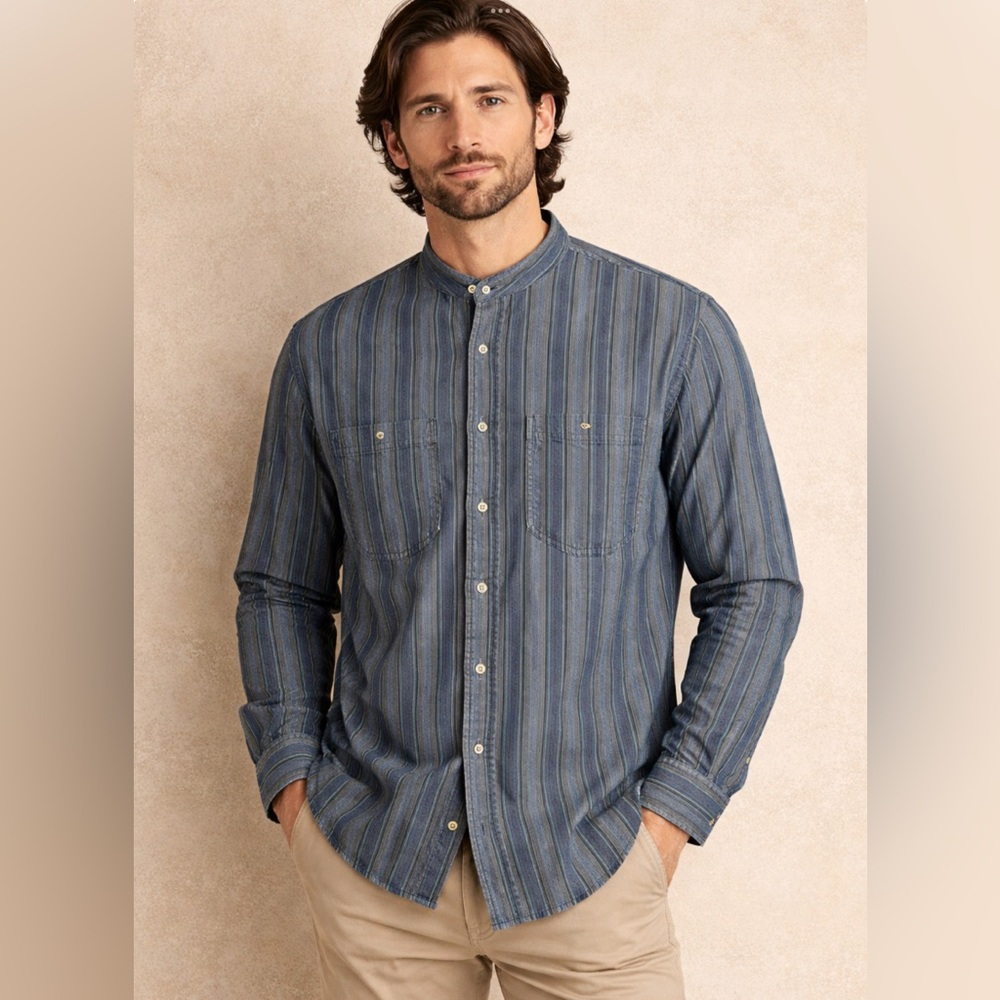 Hunt Club Men's Striped Shirt